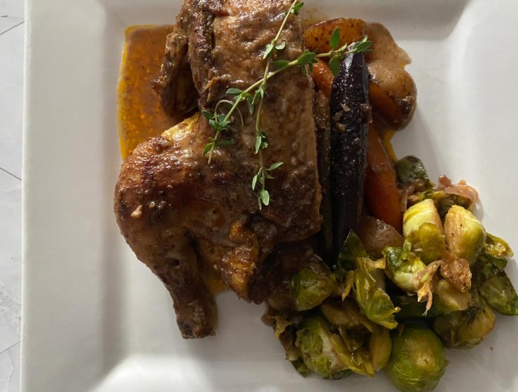 Garlic Herb Cornish Hens